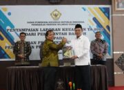 Bupati Konut Serahkan Laporan Keuangan Pemerintah Daerah Unaudited Tahun Anggaran 2023