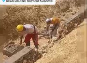 Selain Tidak Punya Papan Proyek, Pengerjaan Saluran di Latawe Mubar Diduga Rampas Lahan Warga