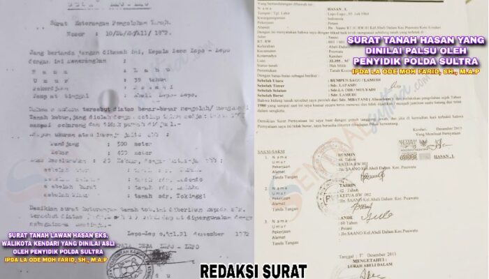 Kriminalisasi Korban dan Dugaan Mafia Tanah di Sultra : APH Diminta Bertindak Tegas