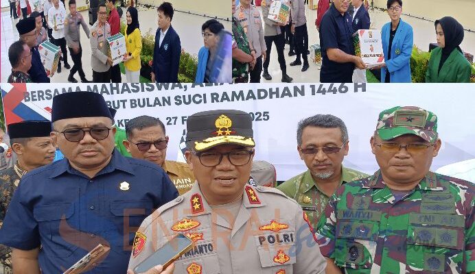 Polda Sultra Gelar Baksos Polri Presisi Sambut Ramadhan 1446 H Bersama Mahasiswa, Aliansi BEM dan Organisasi Kepemudaan