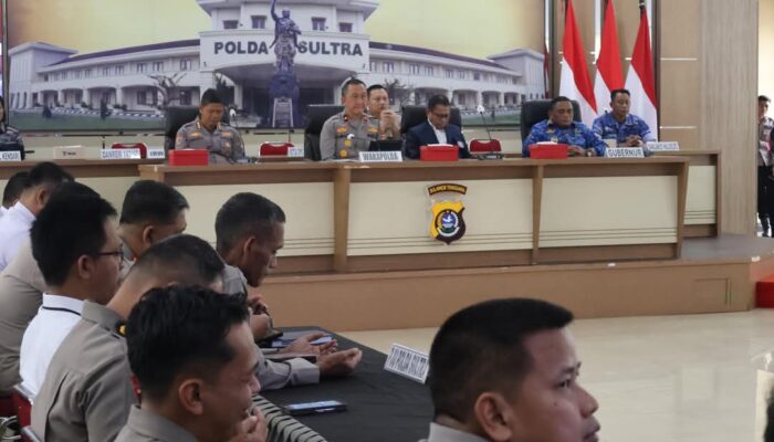 Polda Sultra Ikuti Launching Satuan Pelayanan Pemenuhan Gizi Polri Secara Daring