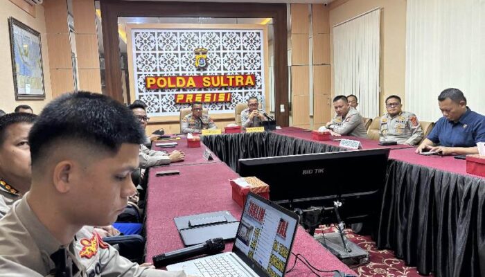 Kapolda Sultra Irjen Pol Dwi Irianto Pimpin Taklimat Awal Audit Kinerja Tahap I Tahun 2025