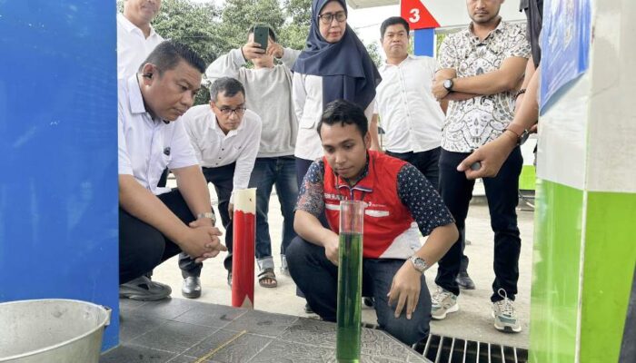 Tanggapi Keluhan Ratusan Ojol, Ditreskrimsus Polda Sultra dan PT Pertamina Sidak SPBU