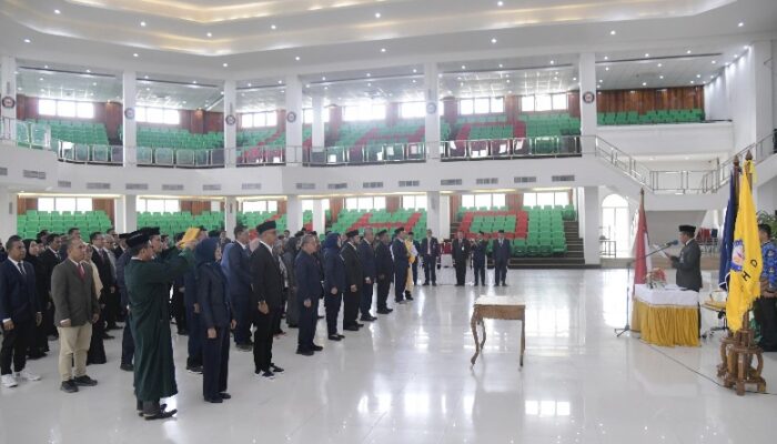 Sukses Lantik Pejabat Non Struktural, Rektor Harap Tingkatkan Kinerja dan Dukung Visi Misi UHO