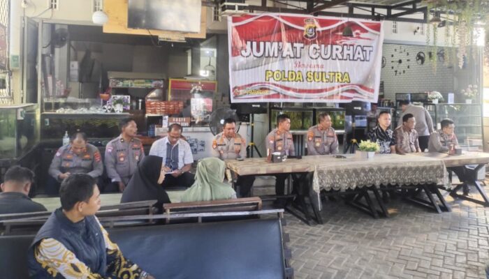 Polda Sultra Gelar “Jumat Curhat” Bersama Warga Bonggoeya, Keluhkan Tawuran dan Kriminalitas