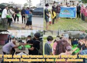 PT WIN dan Wartawan Kendari Berbagi Takjil kepada Pengendara dan Anak Jalanan