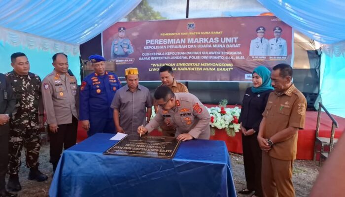 Kapolda Sultra Resmikan Markas Polairud di Muna Barat, Tingkatkan Keamanan Perairan