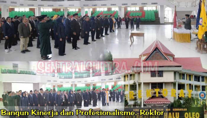 Bangun Kinerja dan Profesionalisme, Rektor UHO Lantik Pejabat Non Struktural