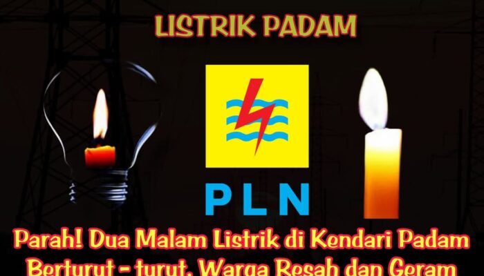 Parah! Dua Malam Listrik di Kendari Padam Berturut-turut, Warga Resah dan Geram