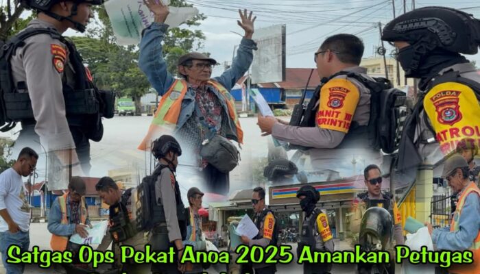 Satgas Ops Pekat Anoa 2025 Amankan Petugas Parkir Liar di Indomaret Lawata