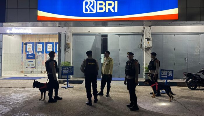 Polsatwa K9 Polda Sultra Gelar Patroli Dini Hari di Titik Rawan Kota Kendari