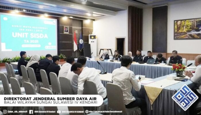 Pertahankan Mutu Pelayanan, Unit SISDA BWS Sulawesi IV Kendari Jalani Audit ISO 9001:2015
