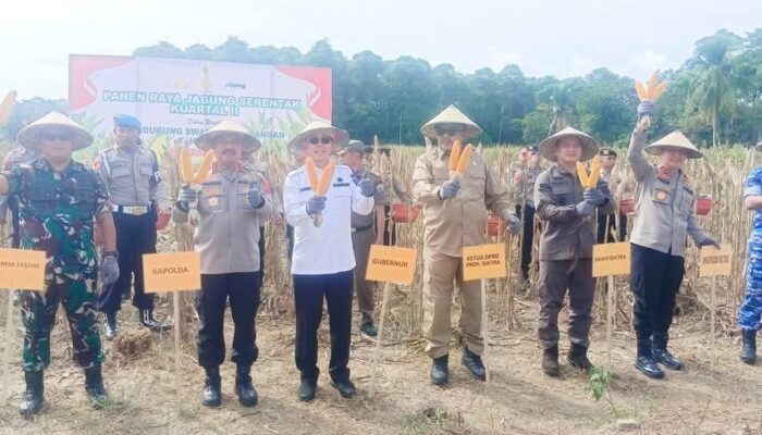 Kapolda Sultra Irjen Pol Agung Widjanarko Gelar Panen Raya Jagung Serentak Kuartal II di Konsel