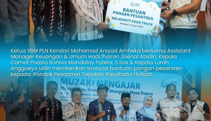 YBM PLN UP3 Kendari Luncurkan Program Solidarity Food Truck di Ponpes Tajuddin Raudhatul Hufadz