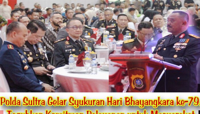 Polda Sultra Gelar Syukuran Hari Bhayangkara ke-79, Teguhkan Komitmen Pelayanan untuk Masyarakat