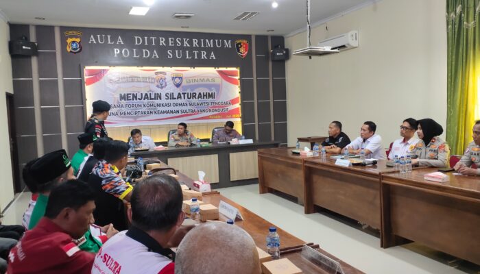 Ditbinmas Polda Sultra Jalin Silaturahmi dengan Forum Ormas untuk Perkuat Sinergi dan Stabilitas Keamanan