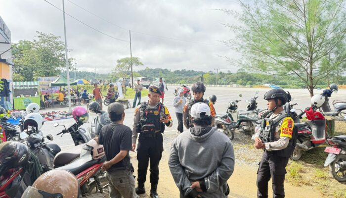 Satgas Polda Sultra Monitoring Juru Parkir di Kolam Retensi, Satu Orang Diamankan