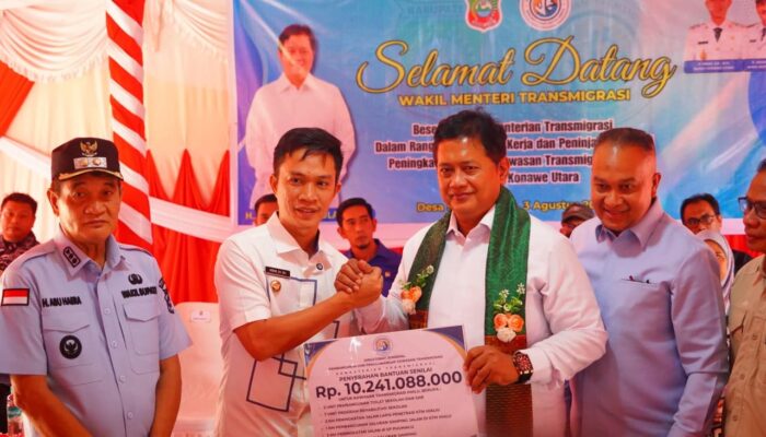 Wamen Transmigrasi Kunjungi Konut, Desa Sabandete Trans Hialu Dapat Kucuran Dana Rp10 Miliar Lebih untuk Infrastruktur