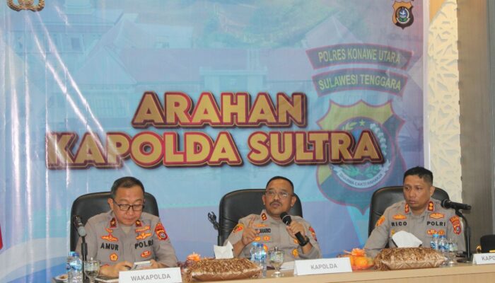 Kapolda Sultra Kunjungi Polres Konut, Tegaskan Pemberantasan Narkoba hingga Pelayanan Publik yang Tulus