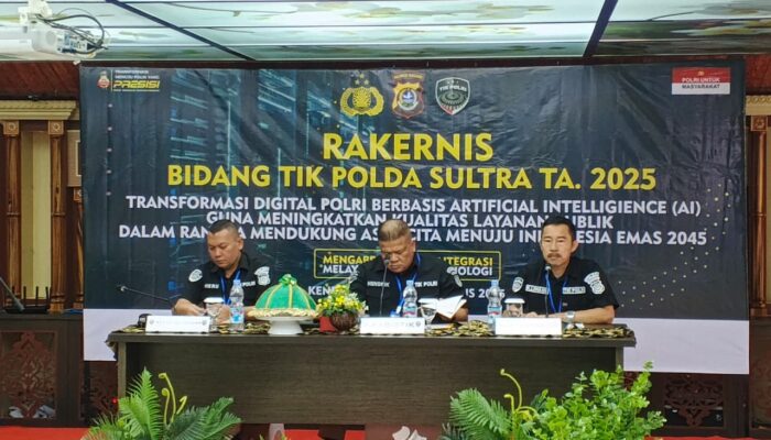 Polda Sultra Gelar Rakernis TIK 2025, Dorong Transformasi Digital Berbasis AI