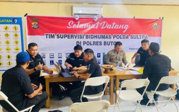 Bidhumas Polda Sultra Lakukan Supervisi Kehumasan di Polres Buton