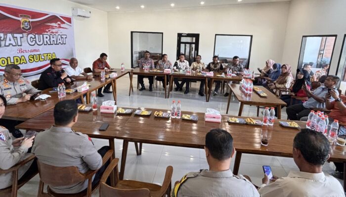 Polda Sultra Gelar Jumat Curhat, Warga Sampaikan Aspirasi Soal Lalu Lintas hingga Keamanan Lingkungan