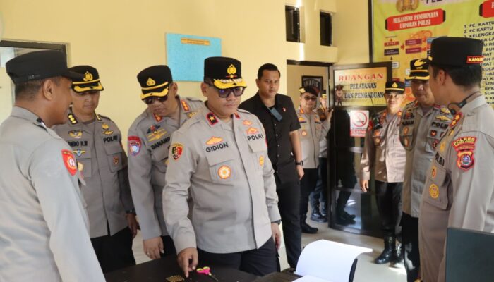 Wakapolda Sultra Brigjen Pol Gidion Arif Setyawan Tinjau Kesiapan Program Prioritas di Polres Kolaka Utara