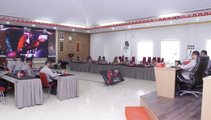 Polda Sultra Ikuti Dialog Strategis “Akselerasi Transformasi Polri” Secara Virtual