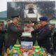 Brimob Polda Sultra Beri Kejutan Tumpeng dan Kue HUT ke – 80 TNI, Wujud Soliditas TNI-Polri di Bumi Anoa