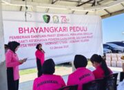 Bhayangkari Sultra Gelar Aksi Sosial “Bhayangkari Peduli” di Konsel