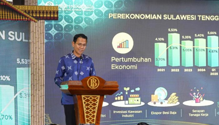 PTBI 2025: Bank Indonesia Soroti Ketidakpastian Global, Ekonomi Sultra Tetap Tumbuh di Atas Nasional