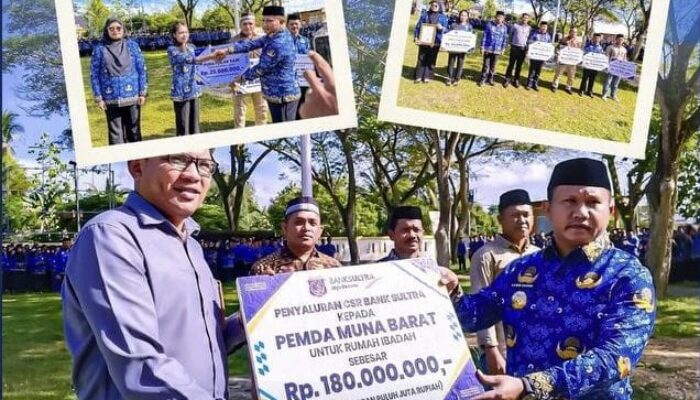Bank Sultra Salurkan CSR Rp180 Juta untuk Rehabilitasi Rumah Ibadah di Mubar