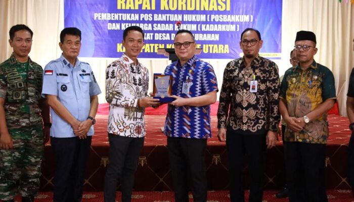 Konut Raih Penghargaan 100 Persen Posbankum, Bukti Komitmen Bupati Ikbar Wujudkan Akses Keadilan Hingga Desa