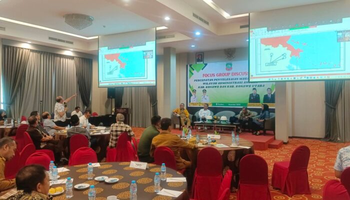 H. Ruksamin Jadi Pembicara FGD Percepatan Penyelesaian Batas Wilayah Konawe – Konawe Utara
