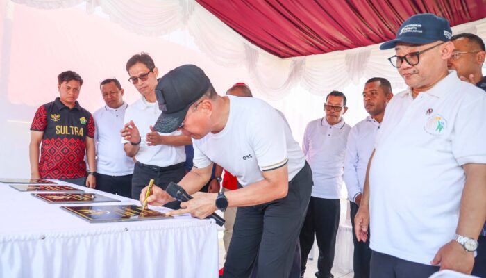 Gubernur Sultra dan Mendikdasmen RI Resmikan Gedung Revitalisasi Pendidikan di SMAN 7 Kendari