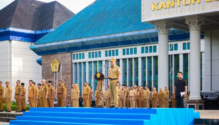 Pimpin Apel Gabungan ASN, Gubernur Sultra Tekankan Efisiensi Anggaran dan Disiplin Aparatur