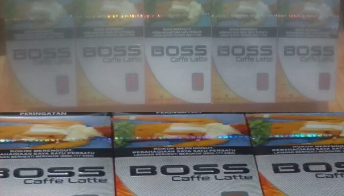 Rokok Merek “BOSS Caffe Latte” Tanpa Pita Cukai Marak Beredar di Sultra