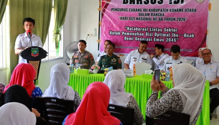 Bupati Konawe Utara Buka Bakti Sosial IBI Peringati Hari Gizi Nasional