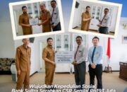 Bank Sultra Salurkan CSR Rp193 Juta untuk Rumah Ibadah dan Sanitasi di Buton