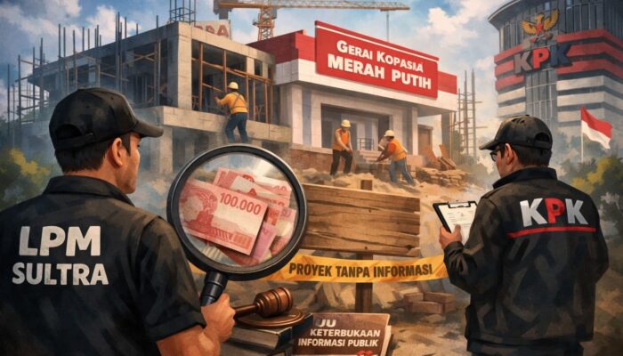LPM Sultra Soroti Dugaan Minim Transparansi Proyek Gedung Gerai Koperasi Merah Putih di Desa-desa