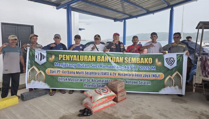 Sambut Ramadan, PT GMS dan CV NDJ Salurkan 85 Ton Beras untuk Warga Laonti