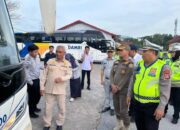 Jelang Puncak Arus Mudik 1447 H, Dishub Sultra dan Kepolisian Gelar Ramp Check di Terminal Baruga