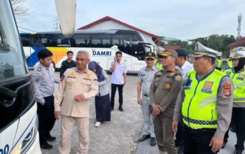 Jelang Puncak Arus Mudik 1447 H, Dishub Sultra dan Kepolisian Gelar Ramp Check di Terminal Baruga