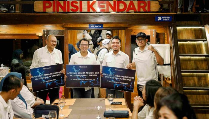 Bank Sultra Raih Juara II Akuisisi QRIS 2025, BMPD Sultra Luncurkan Album “Rupiah Meambo” di Sunset Privat Trip