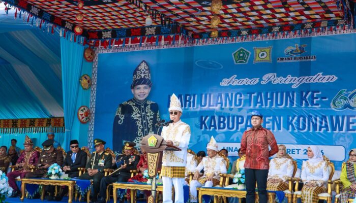 Kabupaten Konawe Rayakan HUT ke-66, Gubernur Sultra Ajak Perkuat Kolaborasi dan Nilai Kalosara