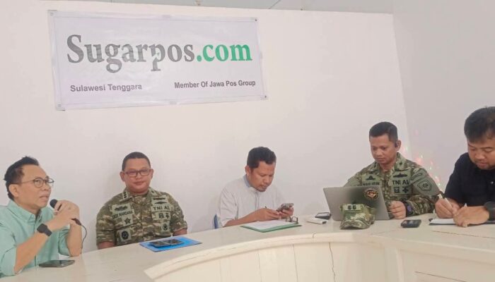 Sugarpos.com dan Lanal Kendari Gelar FGD, Bahas Peran TNI AL Jaga Keamanan Maritim Sultra
