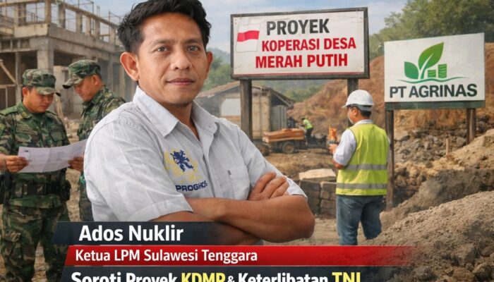 LPM Sultra Soroti Keterlibatan TNI dalam Proyek Koperasi Desa Merah Putih, Minta Penjelasan Transparan