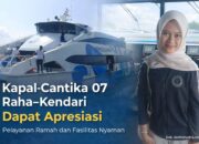 Kapal Cepat Cantika 07 Raha – Kendari Dapat Apresiasi, Pelayanan Ramah dan Fasilitas Nyaman