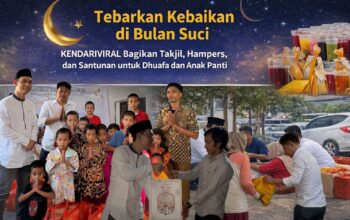 Menebar Kebaikan di Bulan Ramadan, KENDARIVIRAL Hadirkan Senyum untuk Dhuafa dan Anak Panti