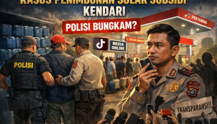 Diduga Sempat Diamankan, Terduga Penimbun BBM Subsidi Muncul Lagi di SPBU Kendari, Polisi Bungkam?